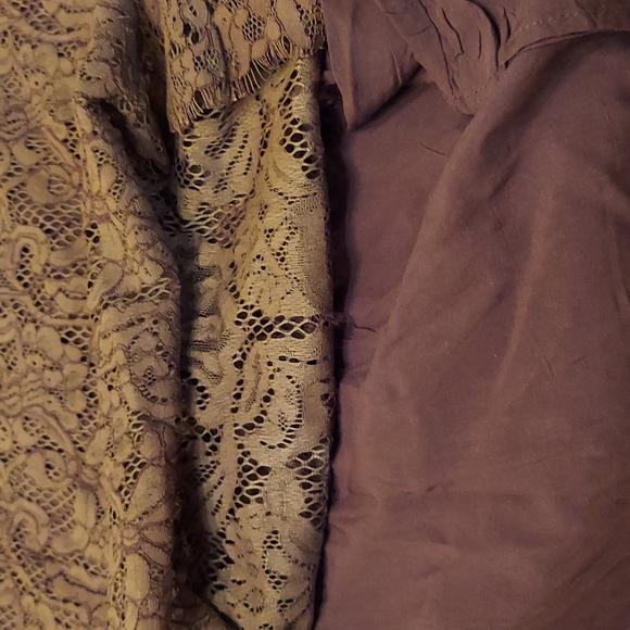 ! Wishlist lace dress, lined, frayed edge,  medium NWT  , mocha - Picture 6 of 11